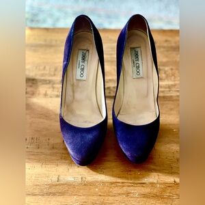 Jimmy Choo Purple Platform Heels
